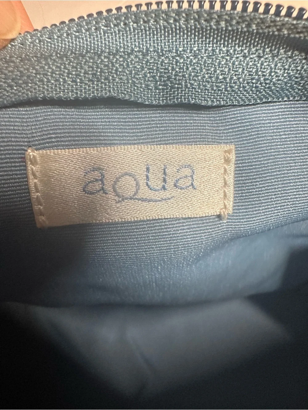 Aqua Blue Multi Tweed Cosmetic Bag